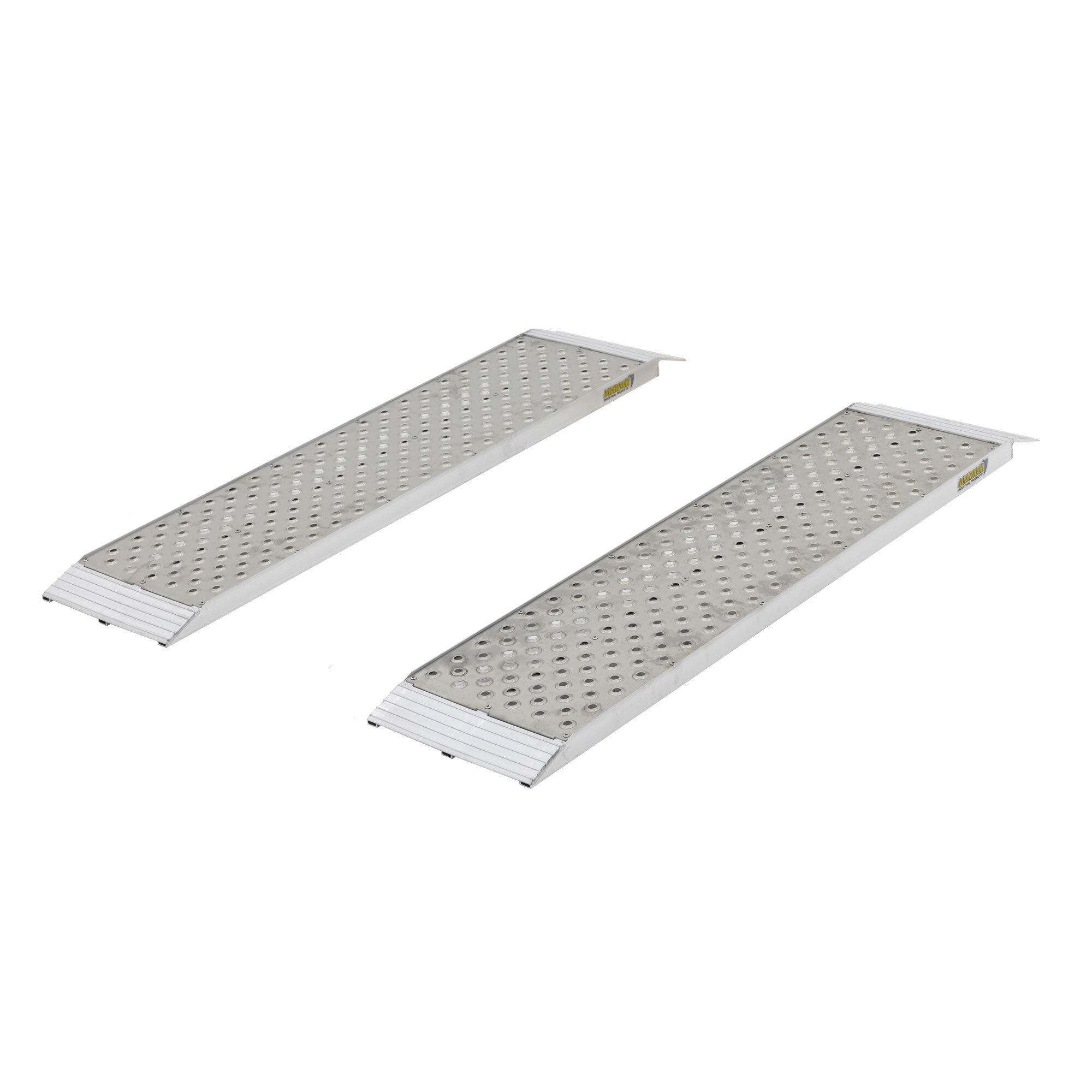 Guardian, 48in. x 12in. Shed Ramp with Punch Plate - 1500 lb Capacity, Length 4 ft, Width 1 ft, Model# S-4812-1500-P